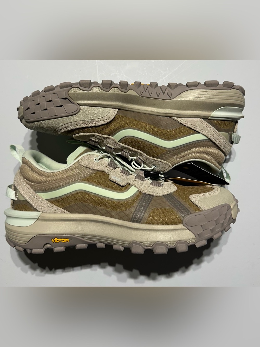 Vans Crosspath XC Men's Sz 6 Women's Sz 7.5 Peyote Beige Mint Green Hiking Shoes